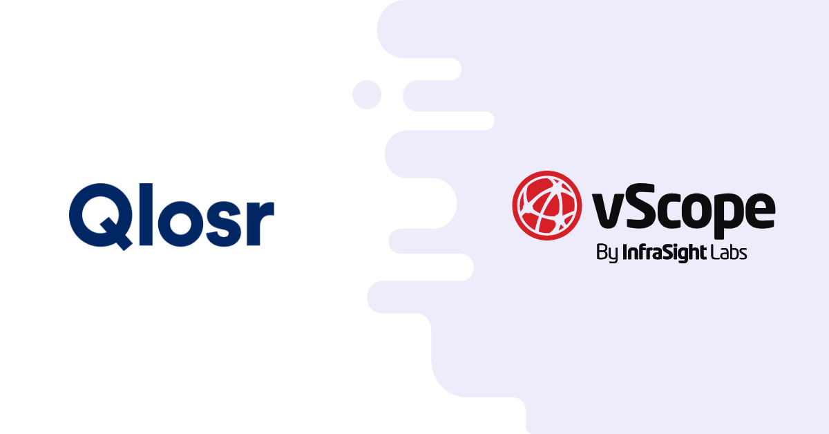 Qlosr and vScope logos